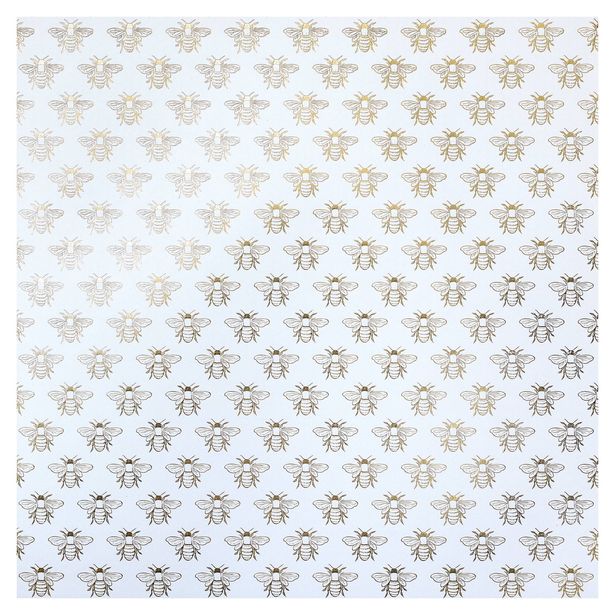 24 Pack: Bumble Bee Paper by Recollections™, 12" x 12"